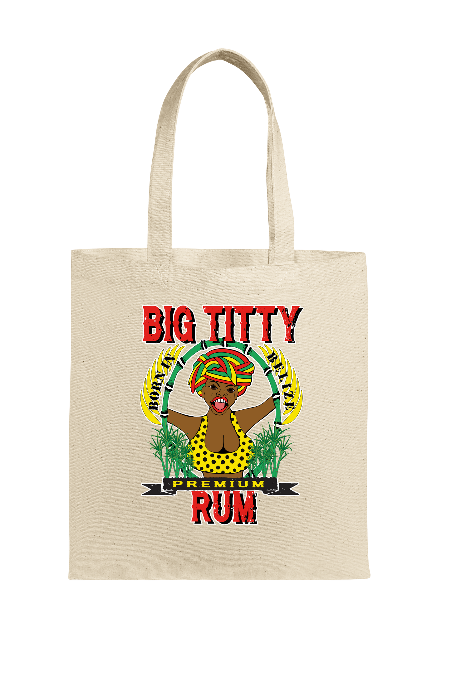 Big Titty Rum beach bag